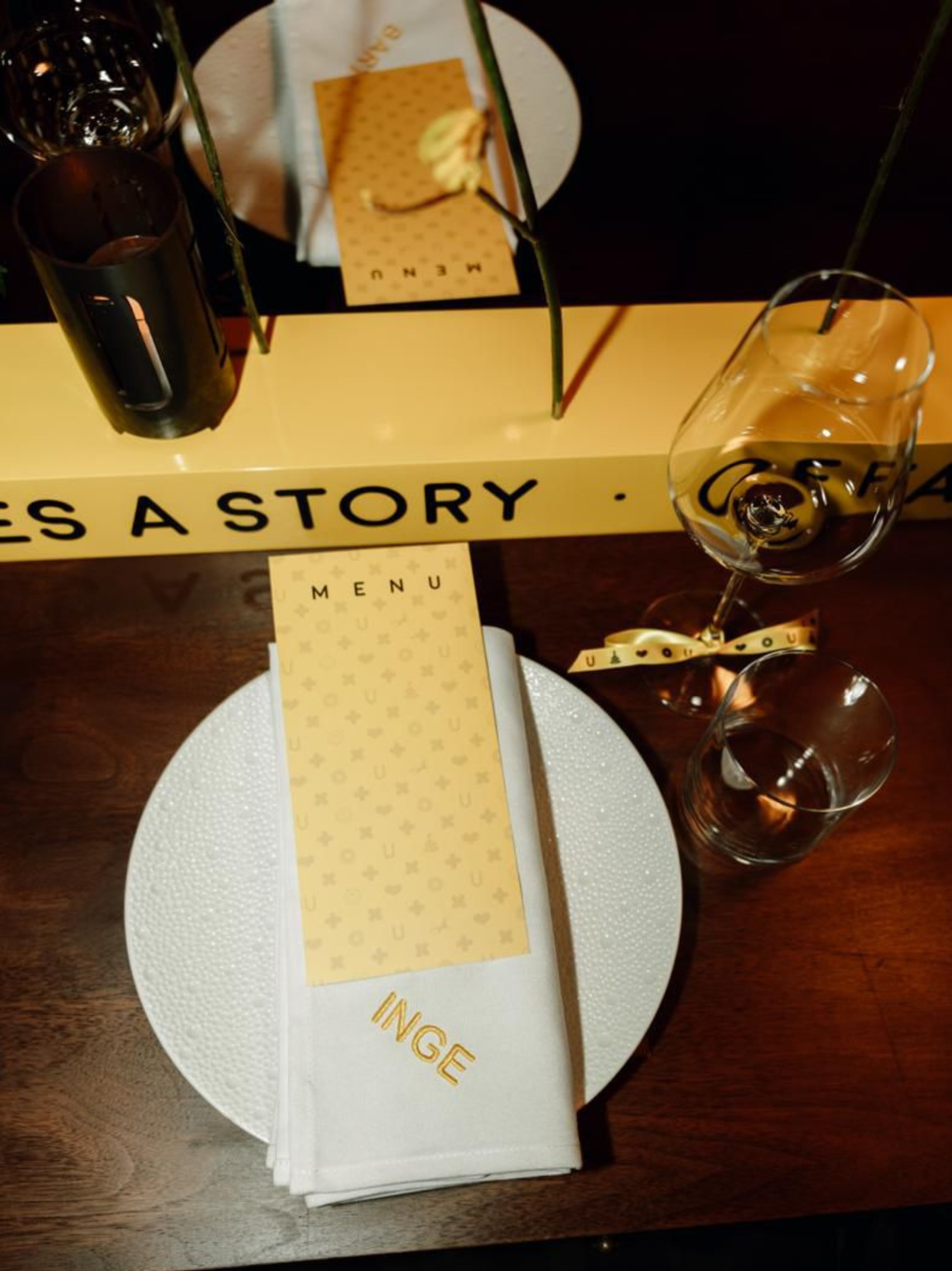 Custom napkins for The Eyen Berg