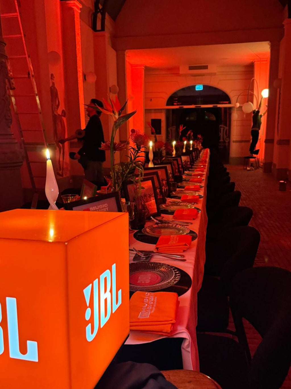 Custom Orange Napkins for JBL