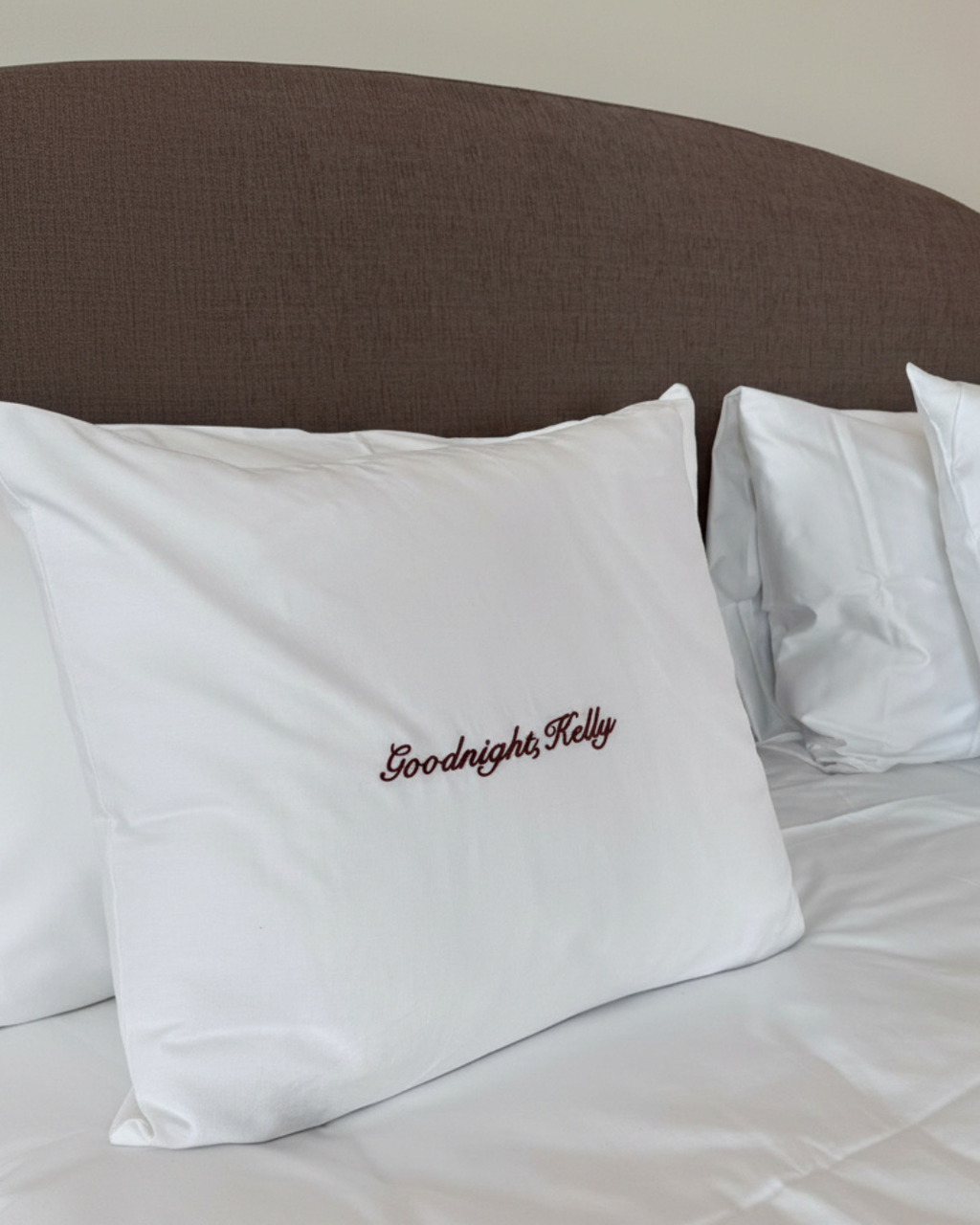 Pillowcase Beige 60 × 80 cm