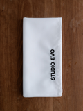 White Ethan Napkin – Large Logo, Initials or Names