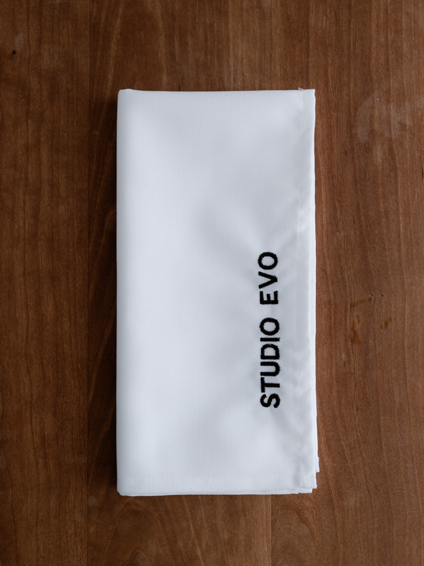 White Ethan Napkin – Large Logo, Initials or Names