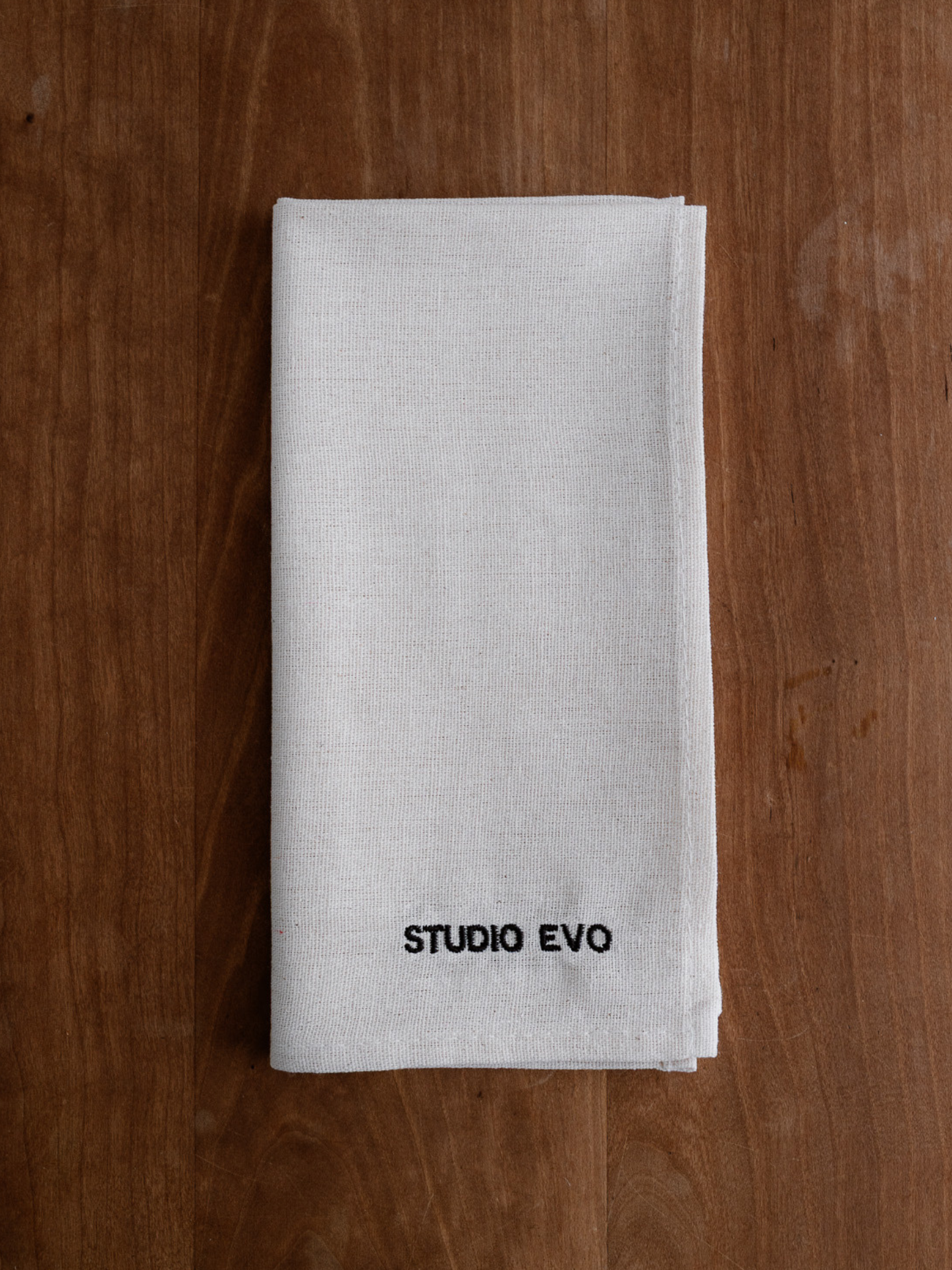 Beige Raw Napkin – Large Logo, Initials or Names