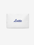 Waffle pouch Coco with embroidery