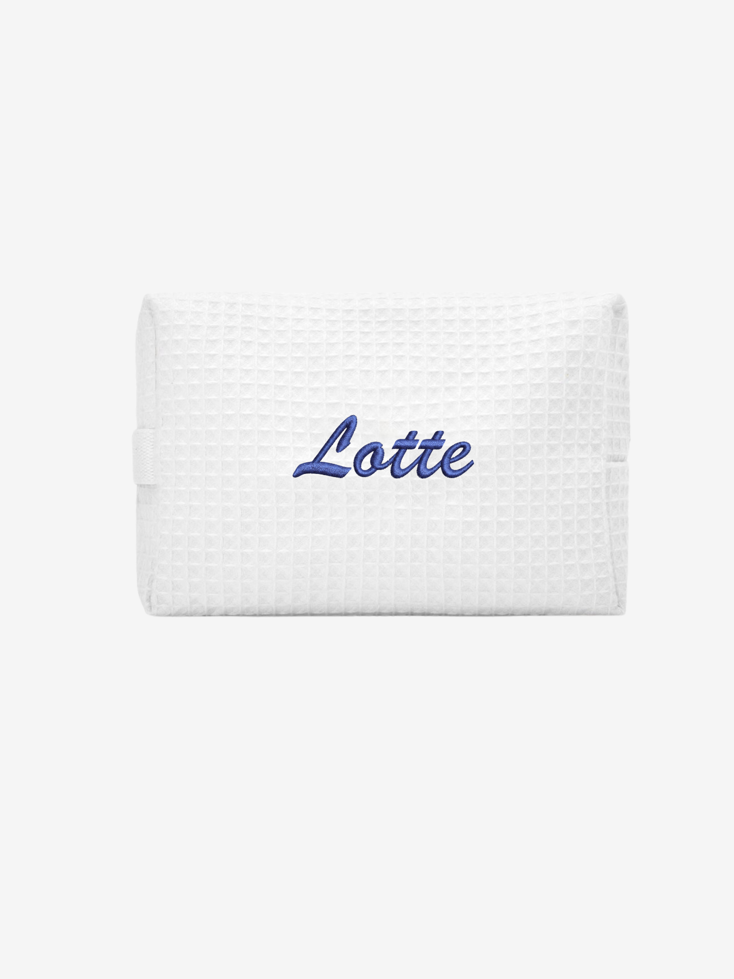 Waffle pouch Coco with embroidery